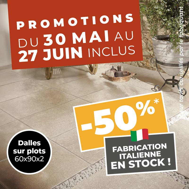 Promotion dalles sur plots